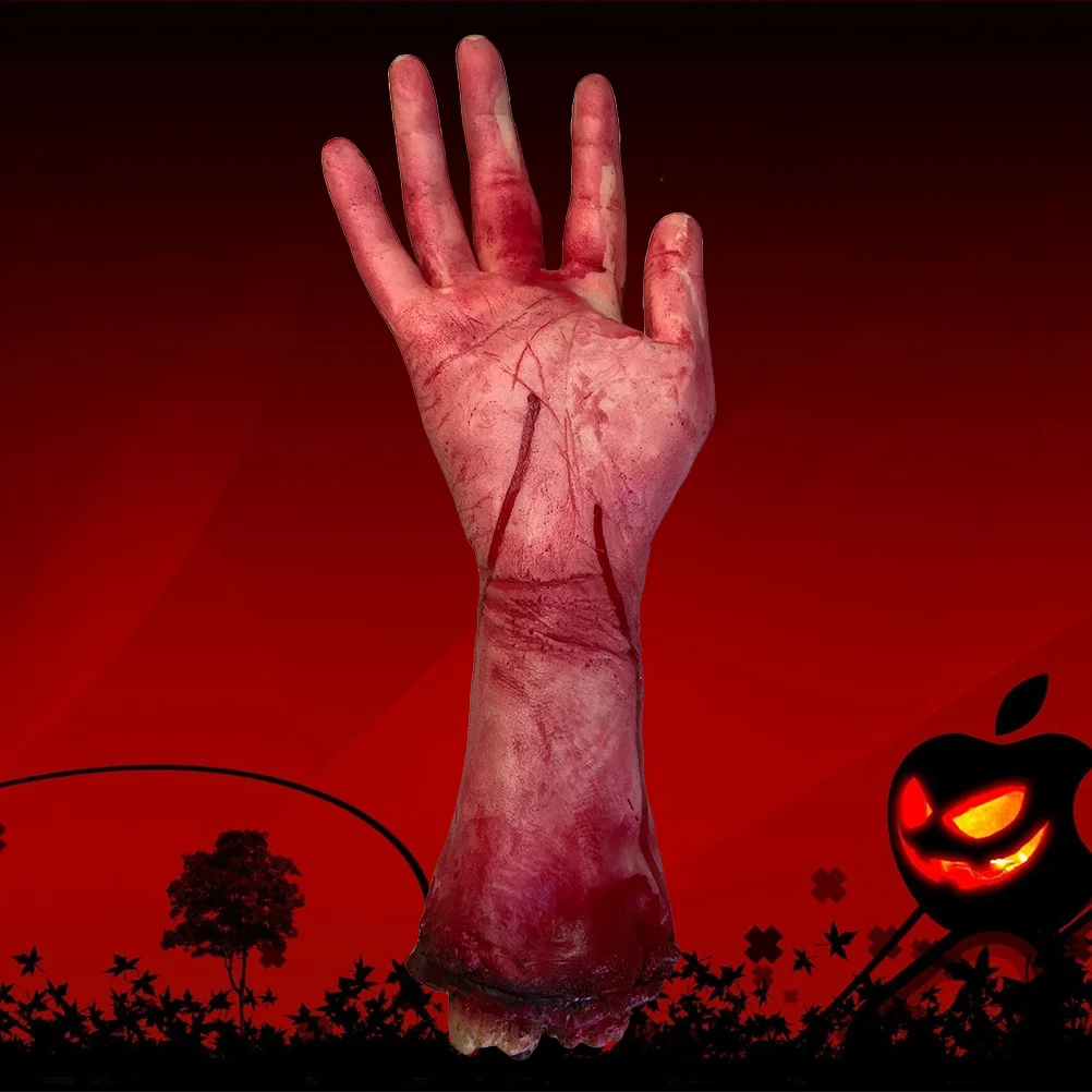 

2PCS Broken Men Hand Blood Horror Car Accesoriesation Severed Limbs Novelty Dead Broken Hand Gadgets