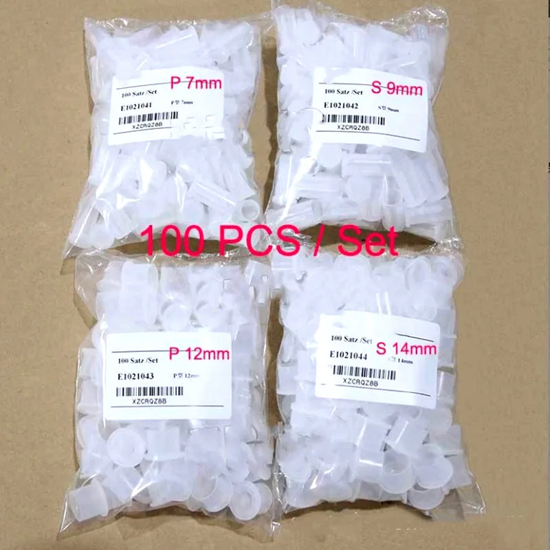

100 шт. пластиковые колпачки 7 мм/9 мм, внутренний диаметр, дизельная форсунка Common Rail, пылезащитный колпачок для форсунки 12 мм/14 мм