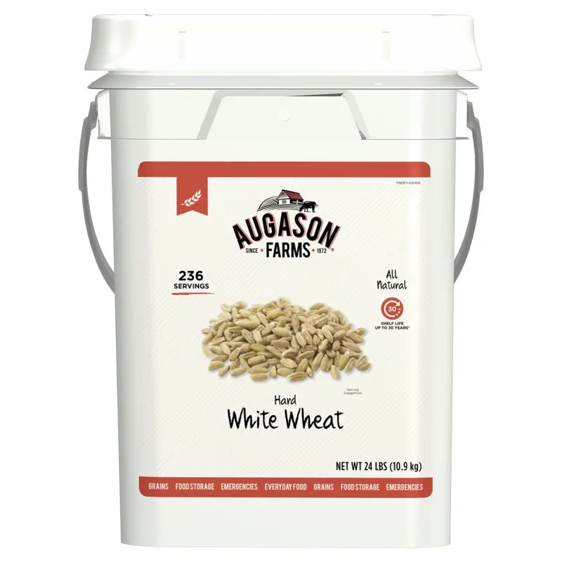 

White Wheat Emergency Food Storage 4 Gallon Pail