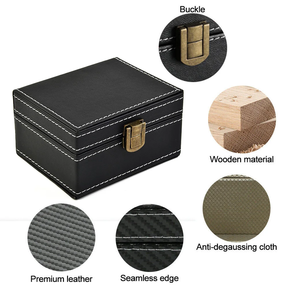 

Signal Blocker Box + 2x Bag Car Keys Fob Security Anti Theft Faraday Keyless Radiation-proof Safety Car Interior Accessories