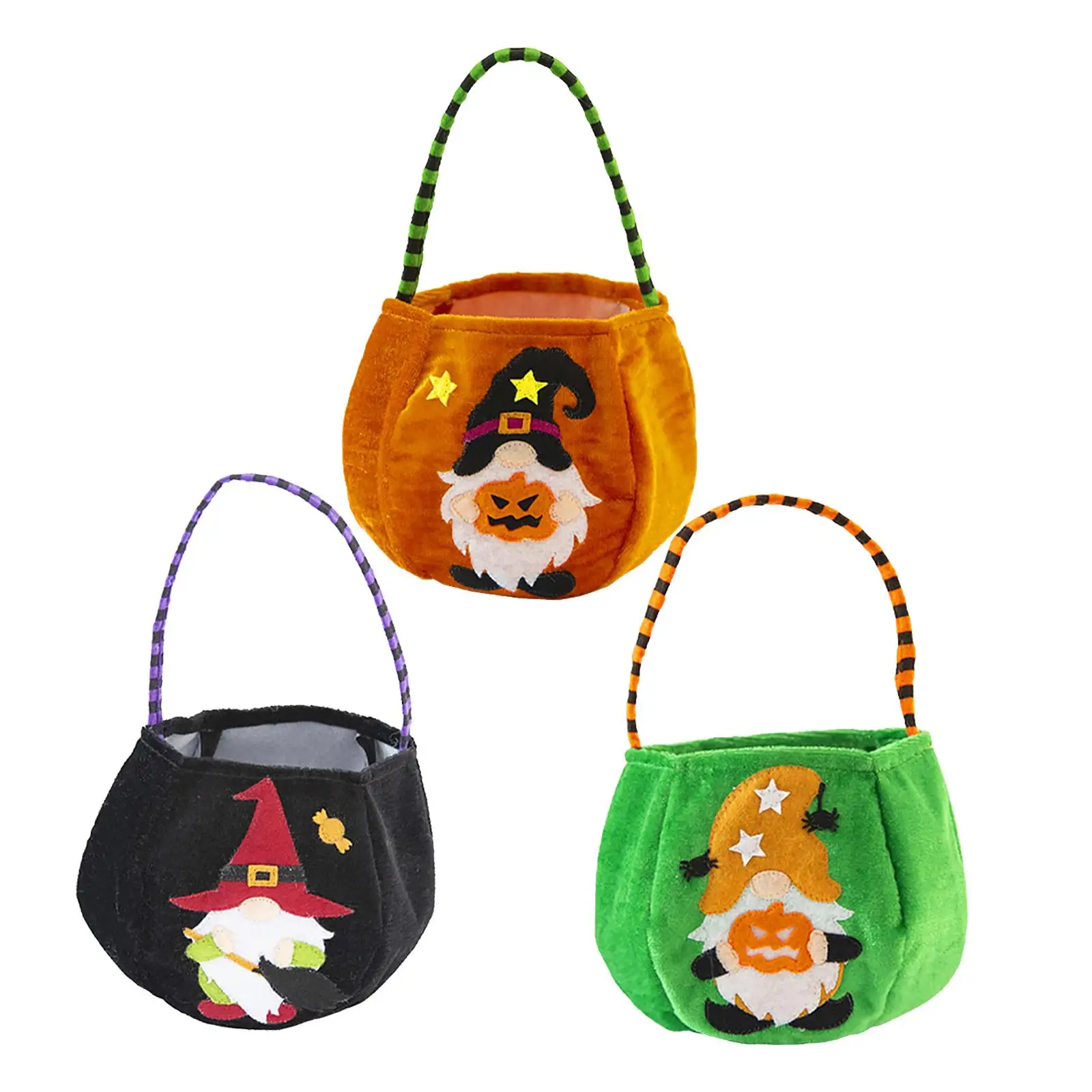 

Plush Halloween Party Favor Handbag Collapsible Halloween Candy Bag for Everyday Use Souvenir Bags Fall Decor Shopping Bags