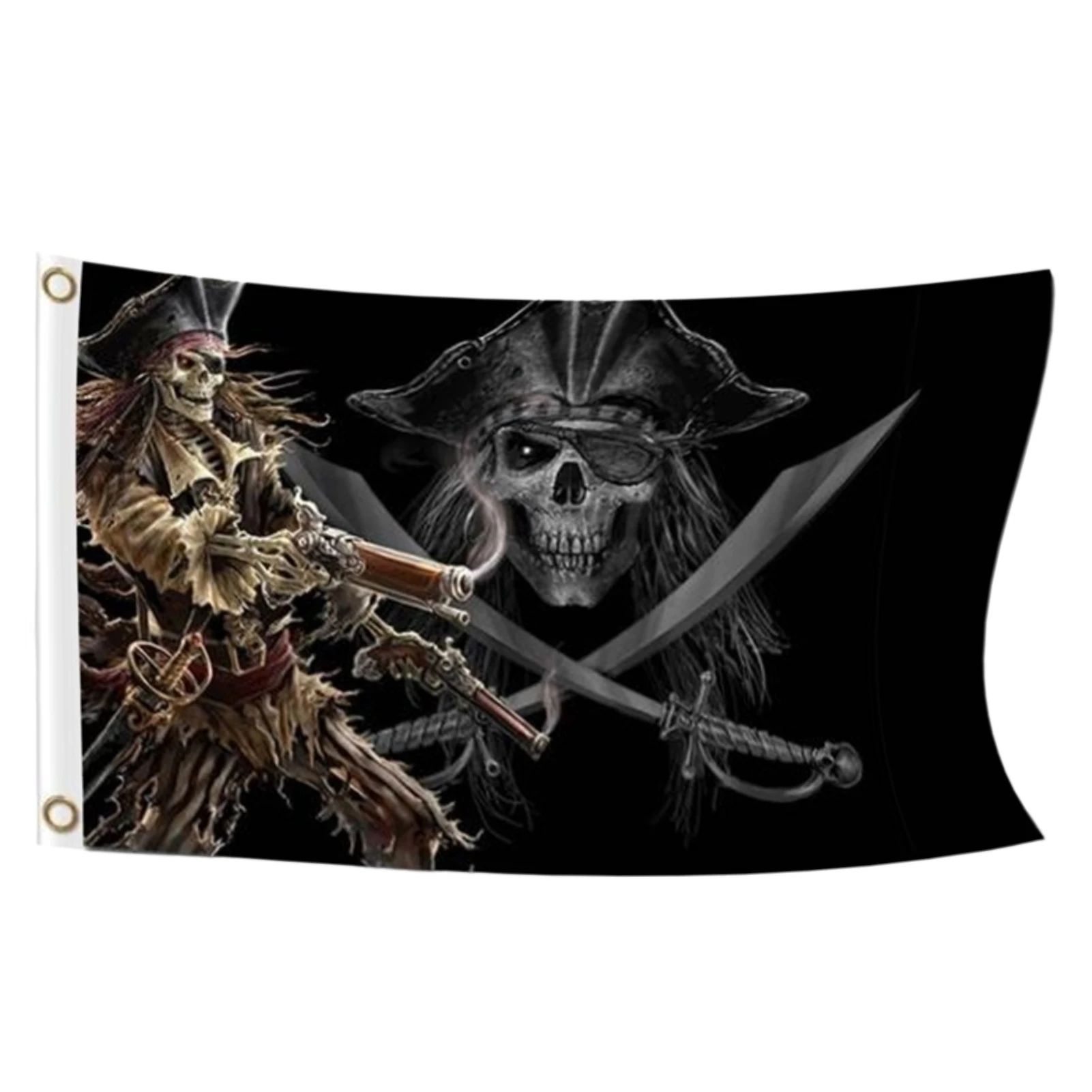 

Pirate Skull Flag Lightweight Halloween Retro Decorations Flag Halloween Party Home Decoration With Great Craftsmanship