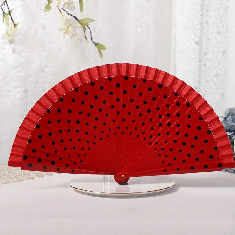 

Folding Fan Wooden Dance Fan Wedding Party Decoration