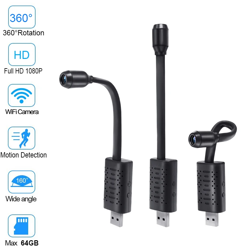 Умная USB-камера видеонаблюдения 4K HD 1080P P2P |