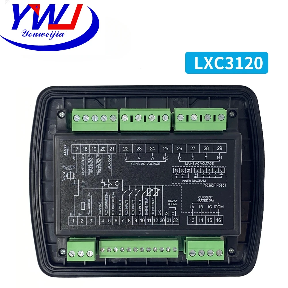 Фото Контроллер генератора LIXiSE LXC3110 LXC3120 с функцией автозапуска/остановки, плата управления дизельным генератором, аксессуары и запчасти для генераторов №4