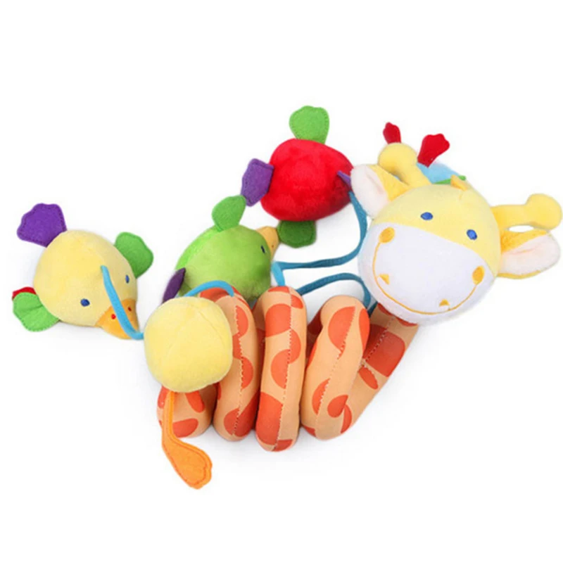 

Baby Rattles Mobiles Educational Toys For Children Activity Spiral Crib Toddler Bed Bell Baby Playing Kids Stroller Hanging Doll