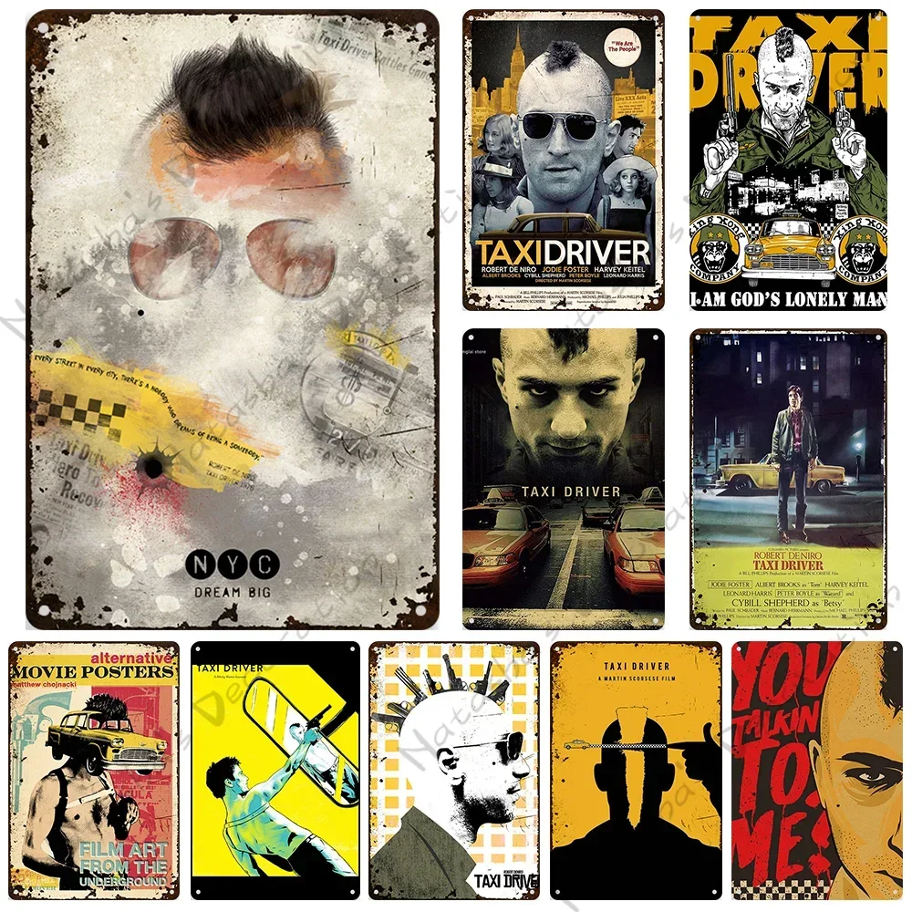 Таксист классический фильм металлическая пластина Ретро металлический жестяной