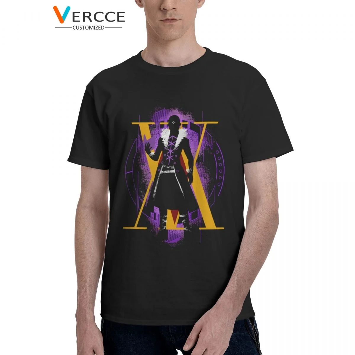 

Футболка Hunter X Hunter Chrollo Lucifer, хлопковая футболка высокого качества, уникальная одежда, мужские и женские футболки в подарок