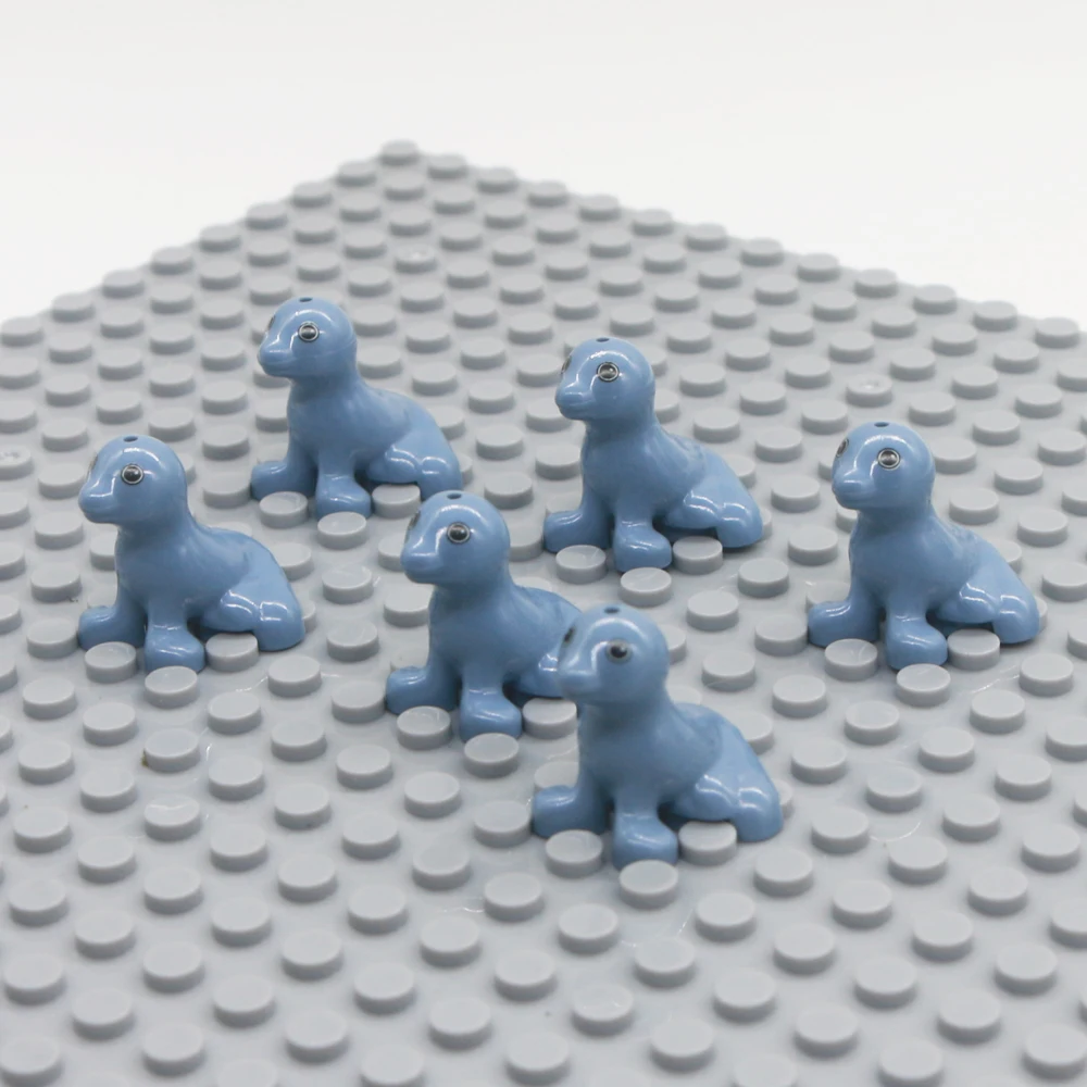 Кубики MOC фигурка животного строительные блоки кошка собака медведь дельфин