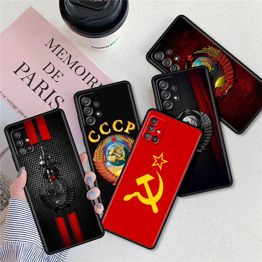 

Vintage USSR CCCP Case For Samsung Galaxy A12 A51 A21s A71 A52 A32 A31 A52s A41 A13 A02s A42 A72 A22 A11 A01 TPU Phone Cover Sac