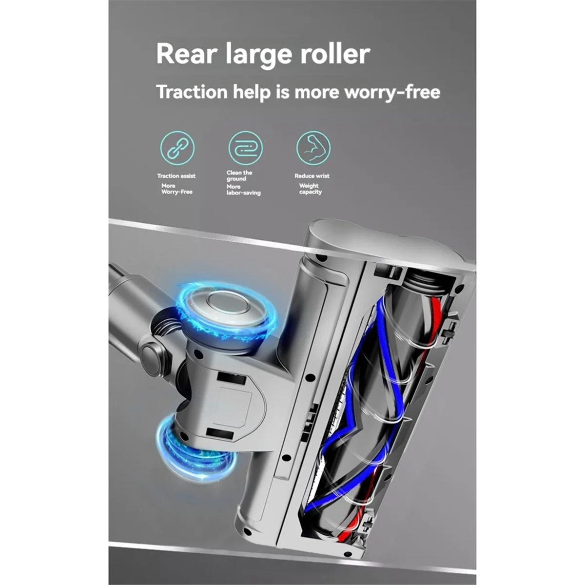 Головка щетки с прямым приводом для пылесоса Dyson V7 V8 V10 V11 V15 со светодиодным