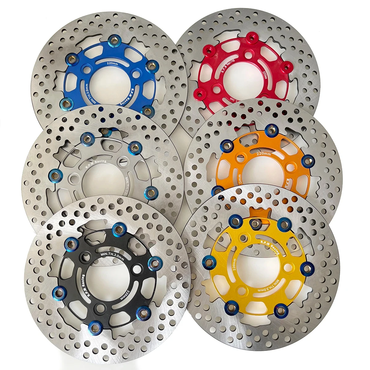 Универсальный тормозной диск 220 мм для мотоцикла, тормозной суппорт ...