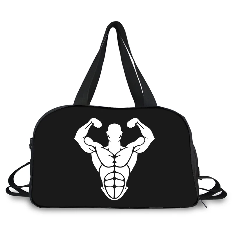Exercise Bodybuilding GYM Fitness 3D printing fashion trend portable large capacity multi-function messenger bag travel bag