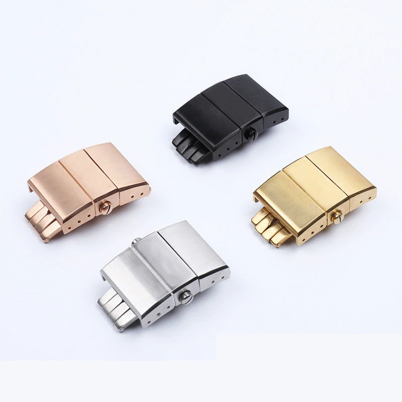 

Watch Accessories For Ulysse Nardin Athens Watch Clasp 20mm Rubber Strap Buckle 316L Solid Stainless Steel Butterfly Buckle