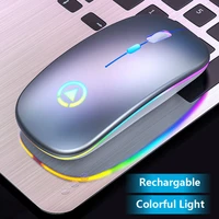slim 2 4ghz wireless rechargeable silent mouse usb optical ergonomic mice led backlight game gaming mause for pc laptop gamer