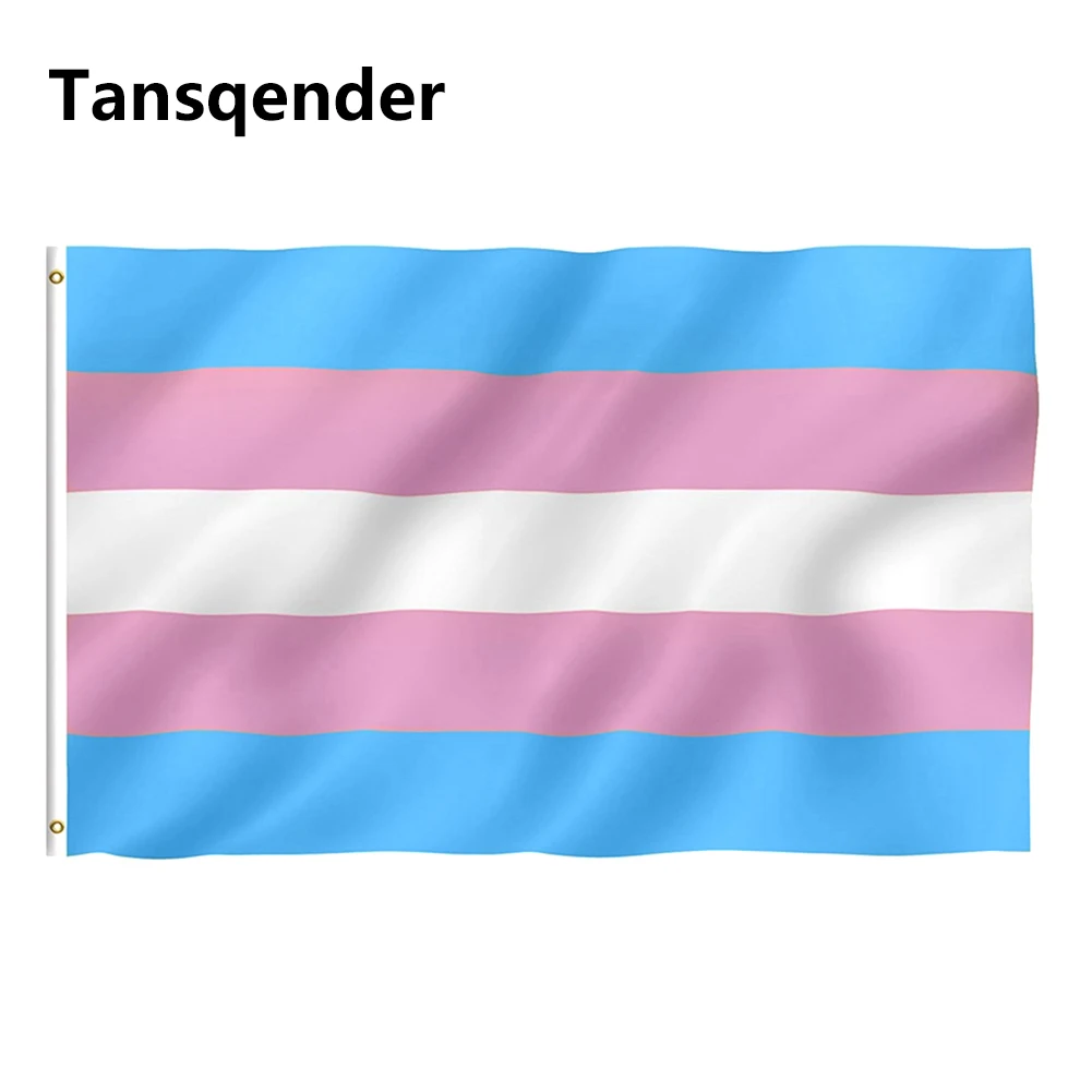 

90x150cm LGBT trans transgender pride Flag Rainbow Flag House Banner Lesbian Gay Pride LGBT Flag Grommets Polyester Fade Proof