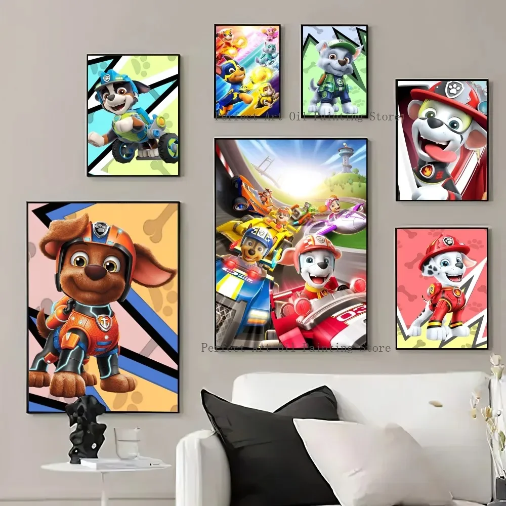 Современный стиль KAYOU Paw милый постер с собакой P-PatrolS художественный черный белый