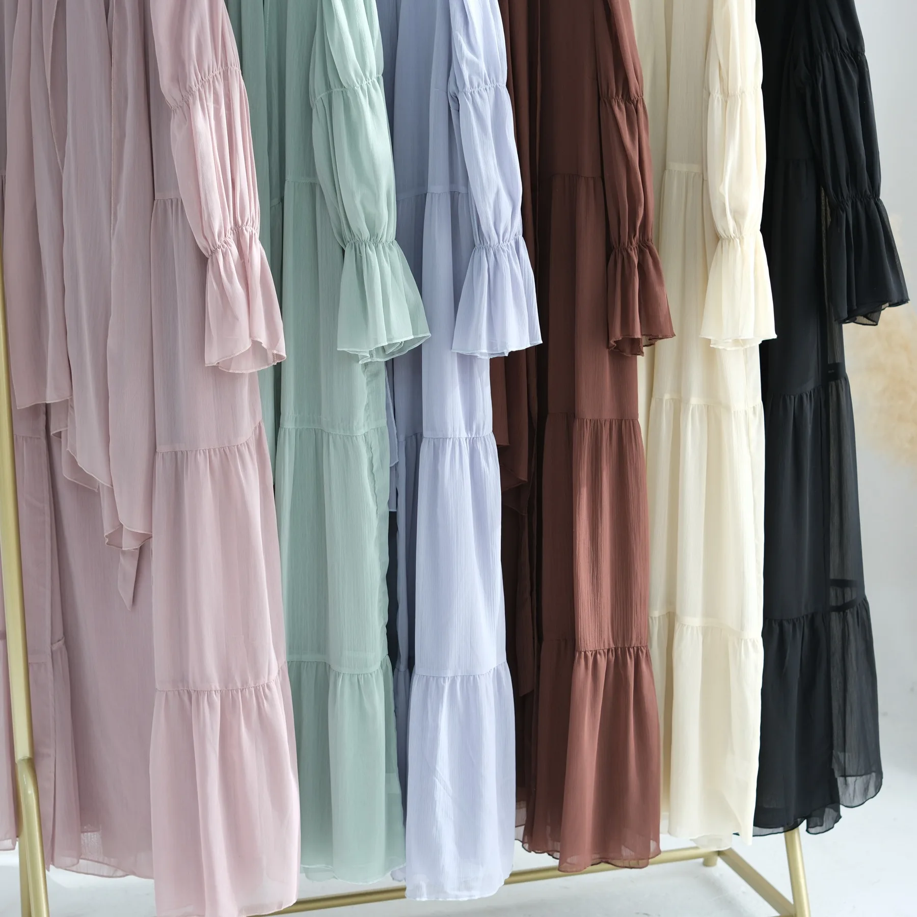 UNI Ramadan Одежда Комплект из 3 предметов Мусульманская женская Абая с Худжабом Femme