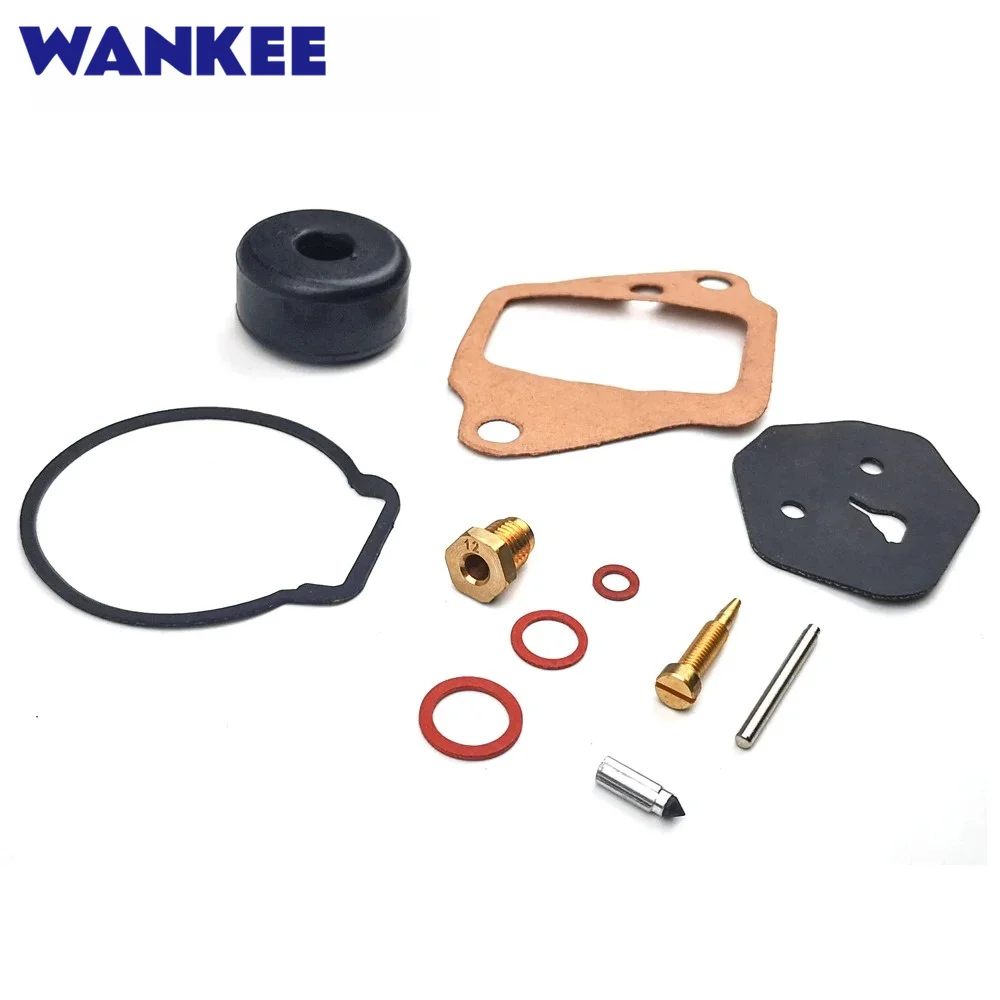 Фото Ремонтный комплект карбюратора Wankee New 677-W0093-00 для подвесных лодочных моторов Yamaha 9.9HP 15HP, 677-W0093-04, 6E7-W0093 №1