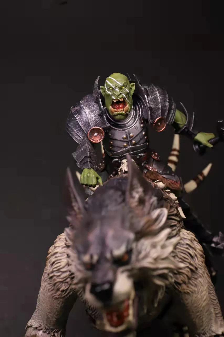 

Hot Sale 1/12 Male Soldier Roaring Orc Head Carving Model Accessories For 7'' Action Figure Body In Stock