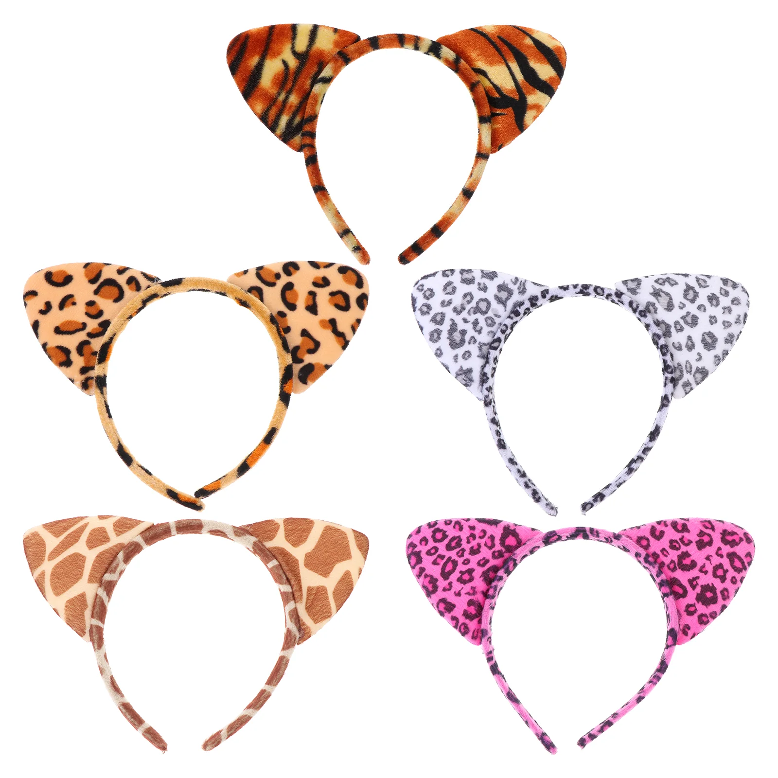 

Headband Ears Cat Leopardear Hairband Plush Animalcostume Cosplay Headbandsprint Partyhair Adult Animals Band Cartoon Hoops