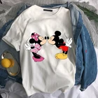 Новинка лета 2022, женский черный свитер, футболка с рисунком из мультфильмов, с круглым вырезом, милый Повседневный Топ в стиле Харадзюку