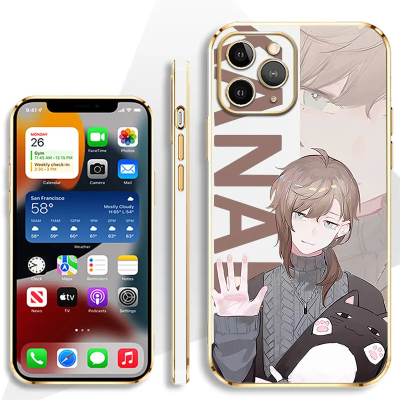Мягкий японский армированный чехол для телефона Kanae Luca с рисунком аниме iPhone 11 12 13