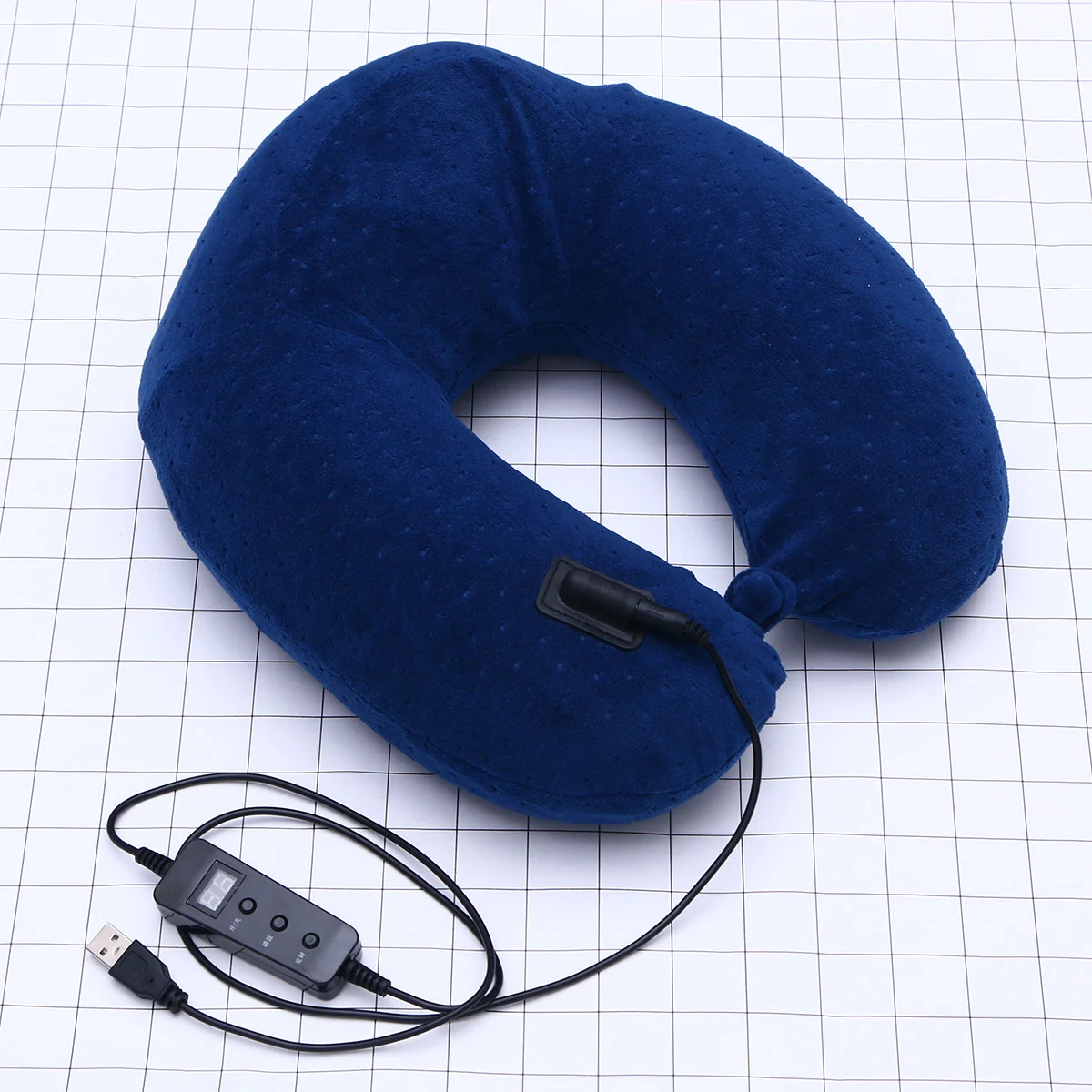 

1pc U-shaped Pillow USB Safe Memory Heatable Neck Pillow for Cars Home