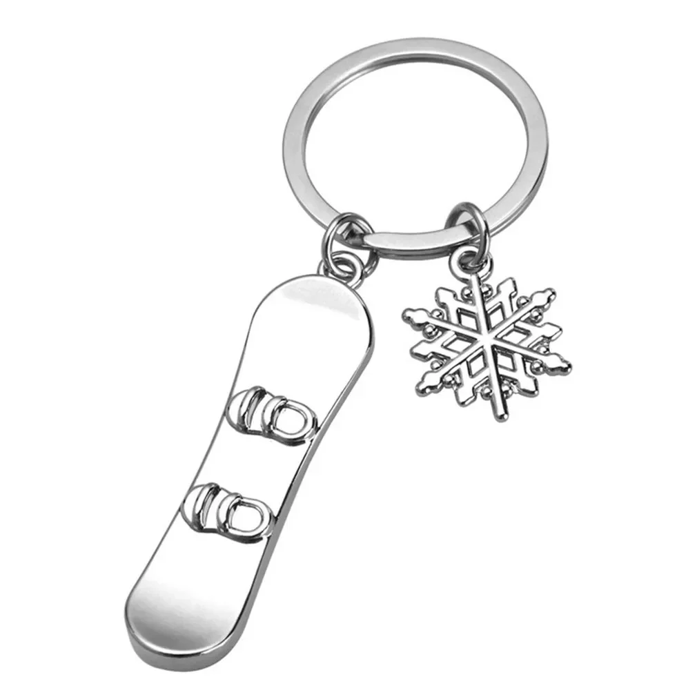 

Key Chain Metal Snowboard Snowboarder Snowboarding Snowboard Athlete Memorial Racing Owl Rocket Key Ring Key Chain