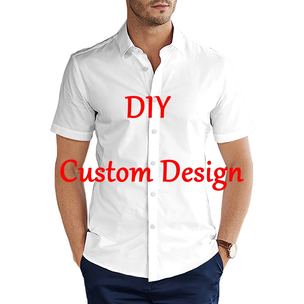 Hawaiian Shirt Neutral Custom 3D DIY Printed Button up Shirt Short/Long Sleeve Hawaiian Custom Shirt Top European Size 5xl