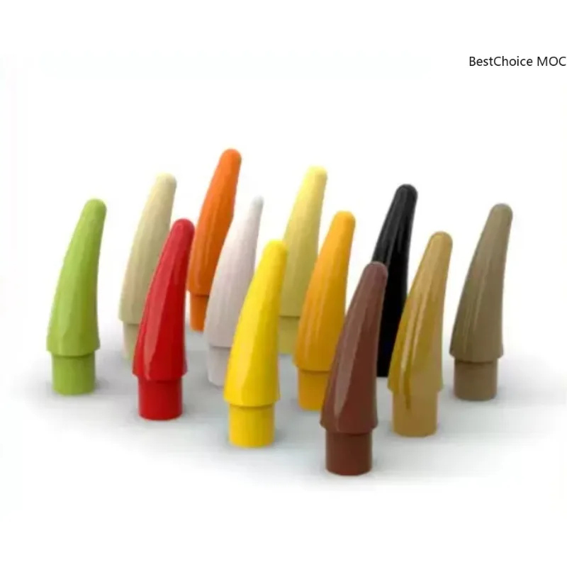 20 шт. детали кирпича 53451 часть тела животного зубной коготь говорящий рог