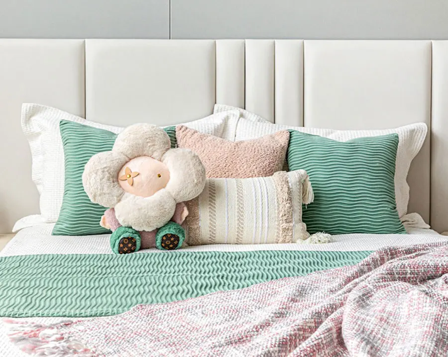 Модная милая розовая мятно-зеленая бежевая квадратная прямоугольная