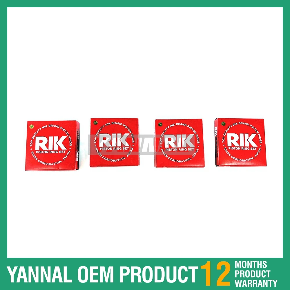 Для Yanmar 4JH2-TE 4JH2 4JH2-T Набор поршневых колец подходит для деталей двигателя морской