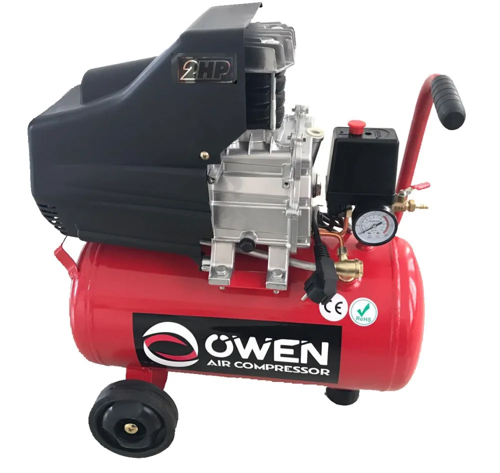 

CE 2HP Direct Driven Piston Portable Air-compressor With 24L Tank