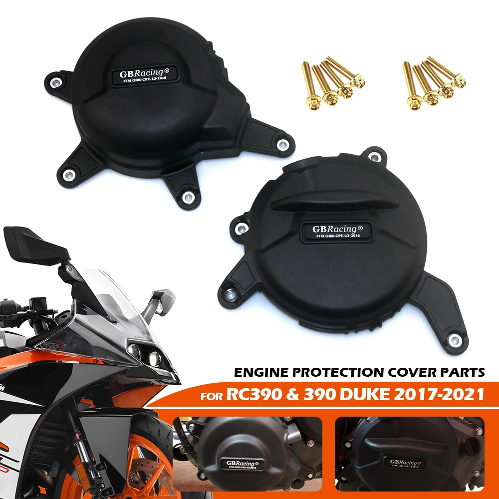 

For RC390 2017-2021 Duke390 2016-2021 Engine Covers Protectors Motorcycles Engine cover Protection case GB Racing