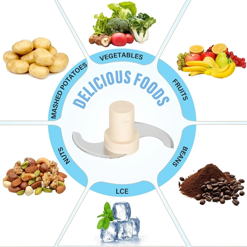 Женское лезвие из нержавеющей стали для кухонного комбайна с 14 чашками