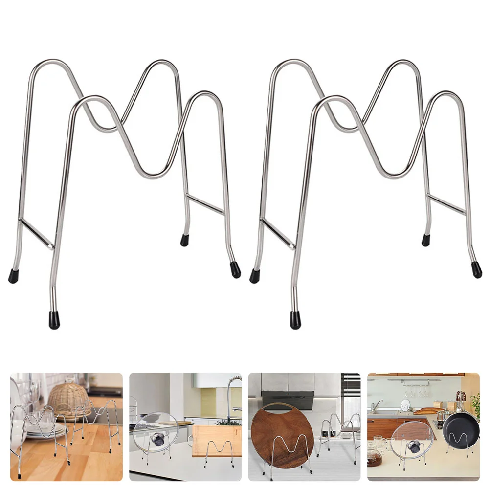 

2Pcs Organizers Chopping Board Organizers M-shape Pot Lid Organizers Kitchen Organizers for Kitchen Supply Home Organization