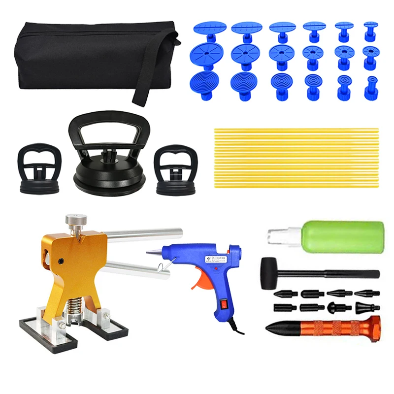 

Car Dent Puller Repair Tool Kit Auto Body Paintless Dent Remover Repair Tool for Car Body Denting Remover Paintless Repair