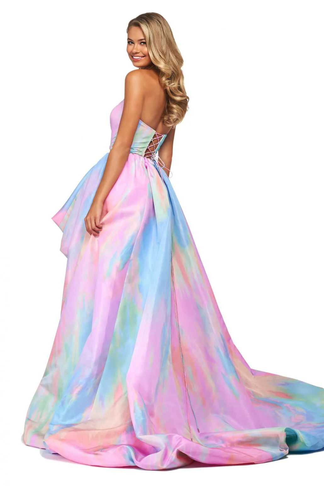 2023 new in Women Elegant Prom Dress Off-Shoulder Strapless Sleeveless Backless Print Swing Maxi Evening quinceanera Dresses