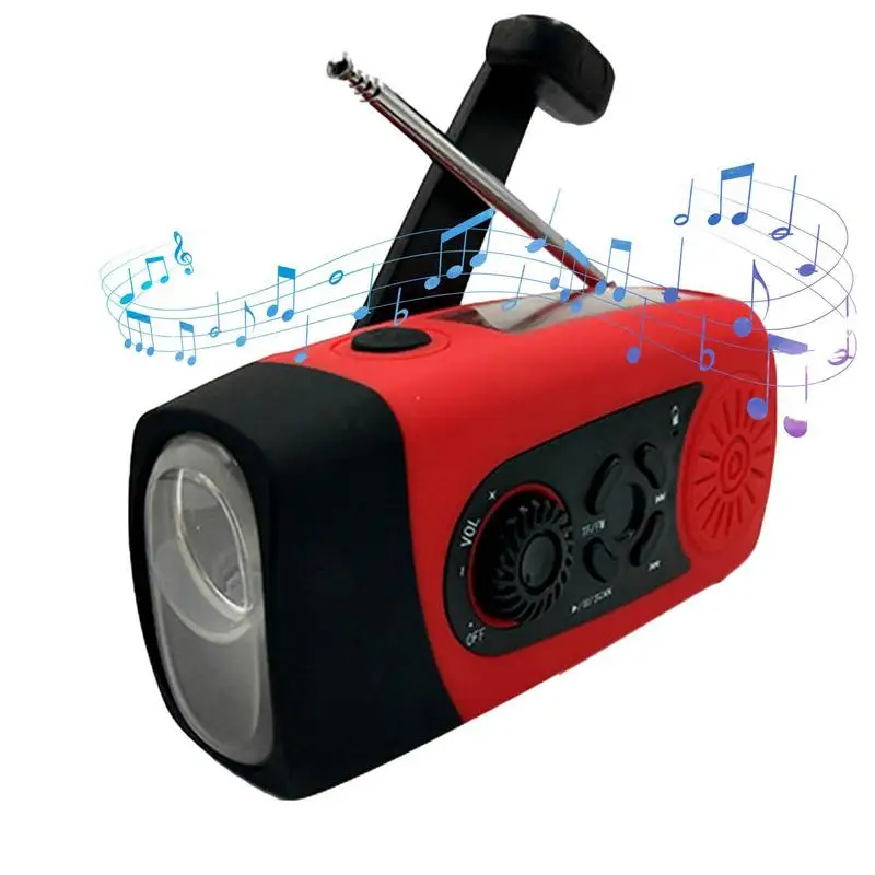 

Портативное радио с ручным фонариком, яркий люмен, с ручным фонариком, с автономным зарядным устройством для мобильного телефона