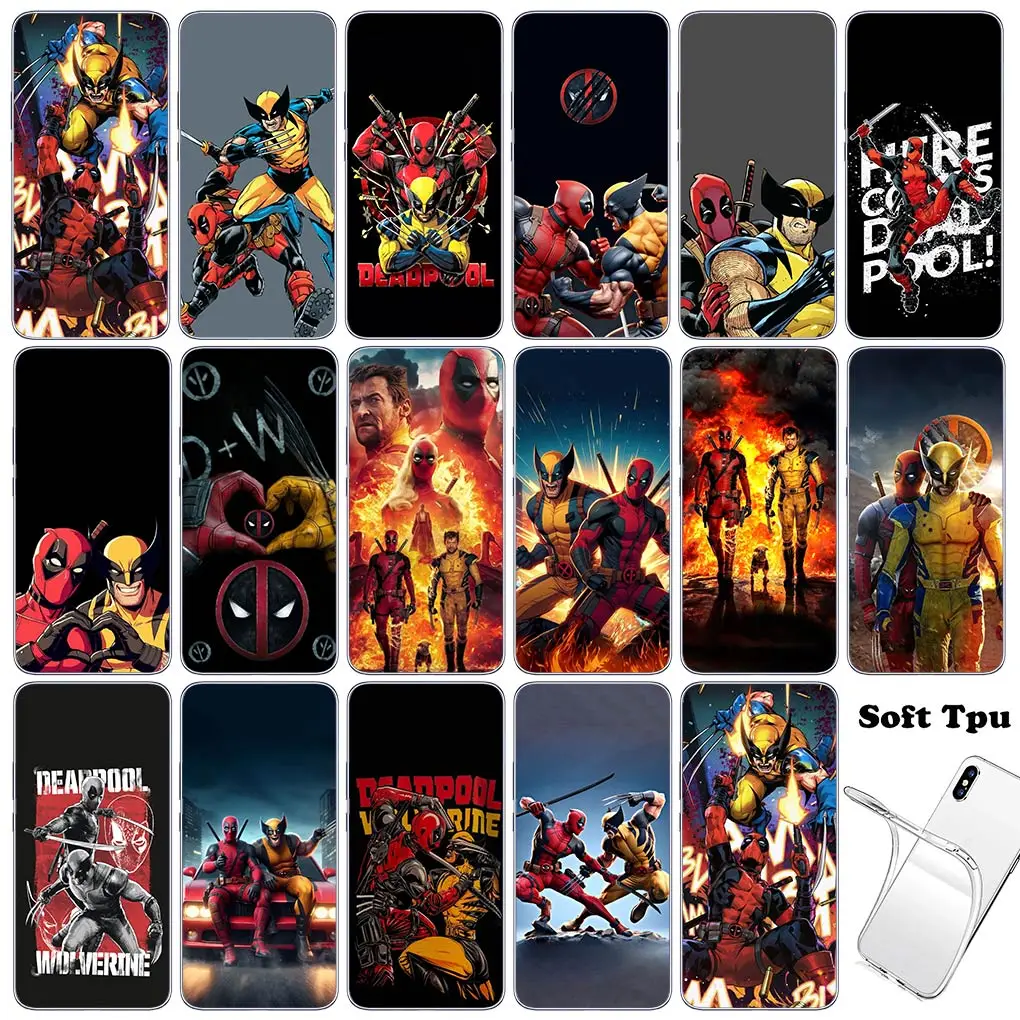 Wolverine Marvel Deadpool Phone Cover Flexible Casing for Motorola Moto Edge 40 50 Pro 30 neo 20 Fusion Ultra Lite G85 5G Case