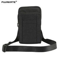 fulaikate 7 2 nylon universal shoulder bag for samsung galaxy s20 ultra note 20 s22 climbing waist pouch for iphone 13 pro max