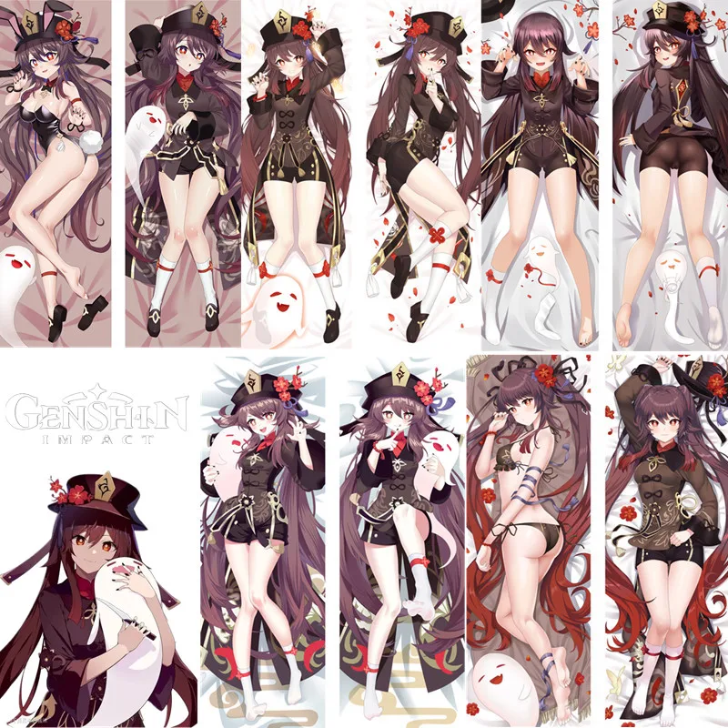 

Genshin Impact Hu Tao Cosplay Dakimakura Pillow Case Hugging Body Warm gift