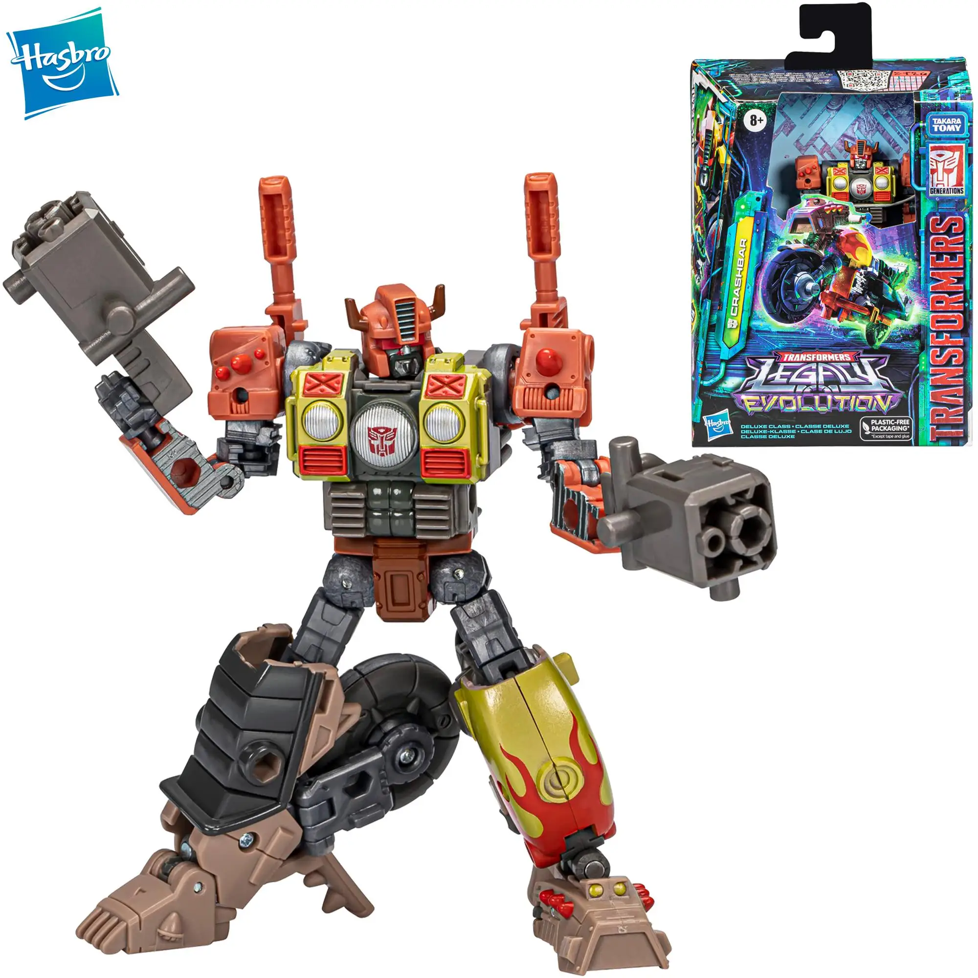 

Оригинальные игрушки Hasbro Трансформеры Legacy Evolution Deluxe Crashbar игрушка 5,5 дюйма экшн-фигурка Коллекционная модель подарок в наличии Новинка
