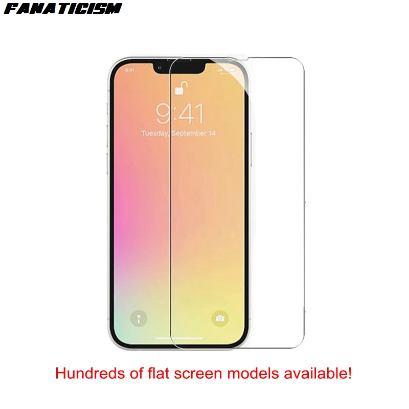 

100pcs 2.5D Tempered Glass Screen Protector For Iphone 11 12 13 14 Pro XR X XS Max Mini SE 5 6 7 8 Plus Flat Clear Screen Guard