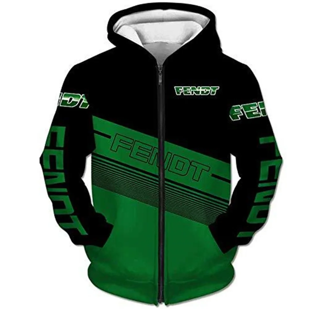2024 inverno dos homens 3d impressão digital Fendt logotipo do carro толстовка с капюшоном модная повседневная