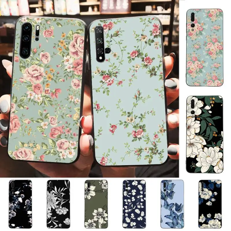 

Flower Plant Phone Case for Huawei P30 40 20 10 8 9 lite pro plus Psmart2019