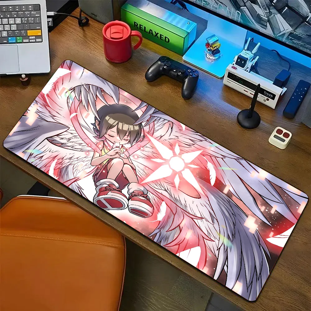 1 шт. Нескользящий коврик для мыши в стиле аниме Digimon Angewomon подходит офисных