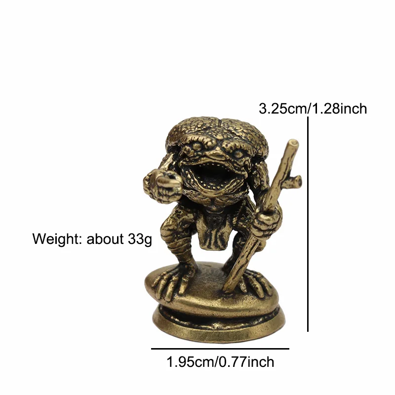 

Латунная статуэтка жабы-волшебника