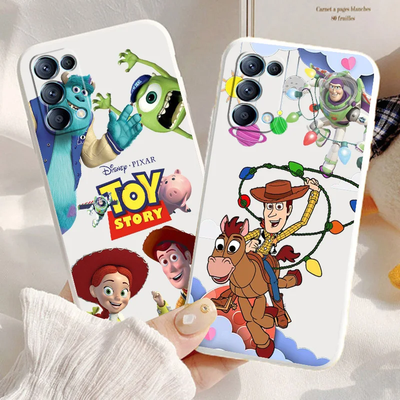 

Disney Toy Story For OPPO Reno 7 Pro SE Z 6 Lite Pro 5 Lite 4 Lite Z 2 Z 4G 5G Silicone Soft Black Phone Case